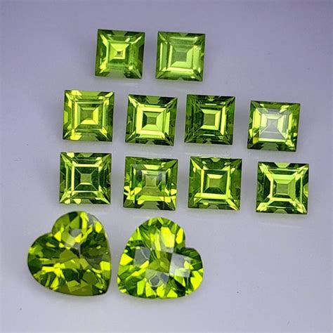12 Pcs Green Peridot 1125 Catawiki