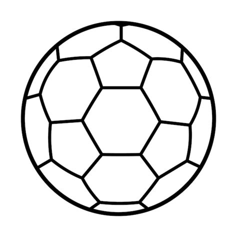 Voetbal Bal Of Voetbal Platte Vector Pictogram Premium Vector