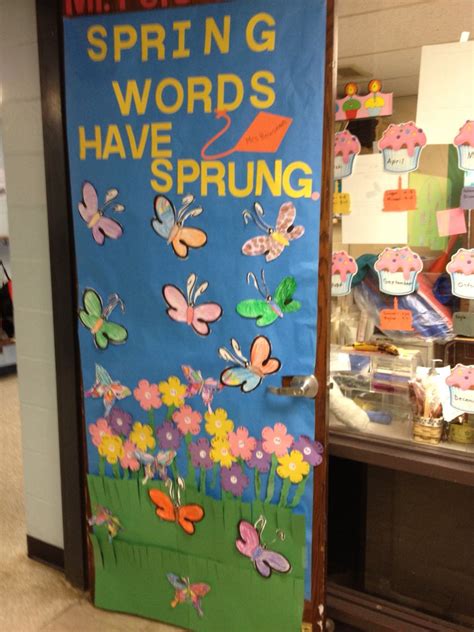 Butterfly Spring Door Classroom Decorations Spring Door Spring Words