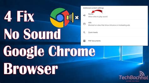 No Sound In Google Chrome Fix Youtube