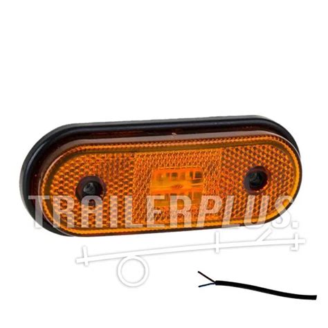 Fristom Led Markeerlicht Amber Volt Cm Kabel Trailerplus Nl