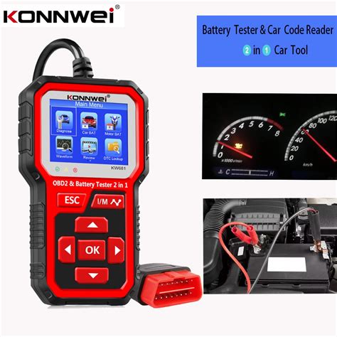 KONNWEI herramientas de diagnóstico automotriz KW681 OBD2 escáner