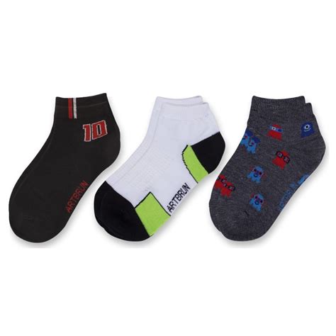 Kit c Meia Infantil Menino Desenhos Sortidos Artbrun Galé Lingerie Calcinhas sutiãs