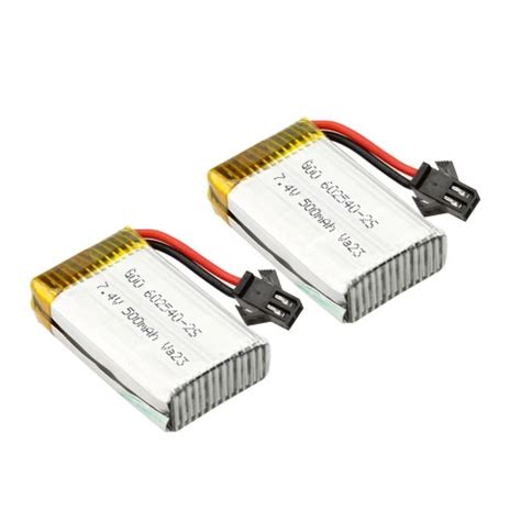 2pcs Original JJRC H8C 10 Battery 7 4V 500mAh Li Po Battery For JJRC