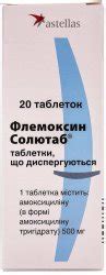 Аналоги препарату Флемоксин табл. дисп. 1000мг N20 - Астеллас Фарма ...