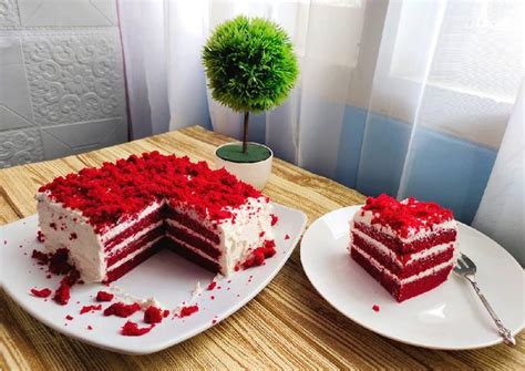 Resep Red Velvet Kukus Birthday Cake Oleh Fransiska Cookpad