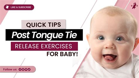 Post Tongue Tie Release Exercises For Baby Youtube