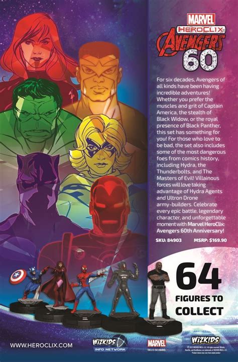 Marvel Heroclix Avengers 60th Anniversary Pre Release Heroclix