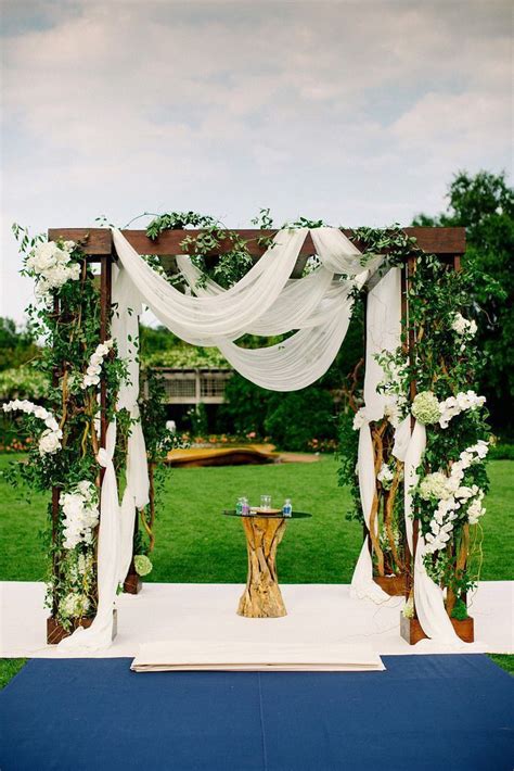 Lovely Outdoor Garden Wedding By Bliss Weddings And Events Modwedding Wedding Arch Garden