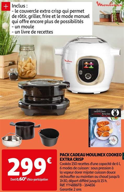 Promo Moulinex Pack Cadeau Cookeo Extra Crisp Chez Auchan