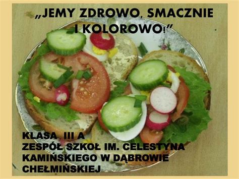 PPT Jemy Zdrowo Smacznie I Kolorowo PowerPoint Presentation Free