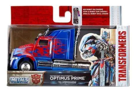 Jada Optimus Prime Wester Star Transformers Caja Riders Color Azul