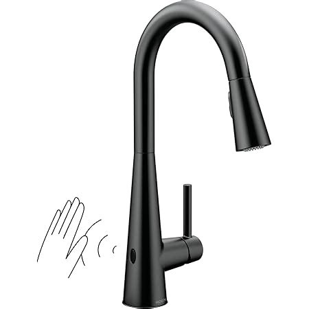 Moen Align 6190BL Grifo de baño moderno con montaje de drenaje y