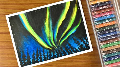 How To Draw The Northern Lights Step By Step At Drawing Tutorials