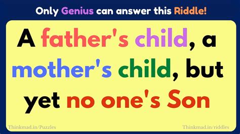 Only A Genius Can Answer These 10 Tricky Riddles Riddles Quiz With