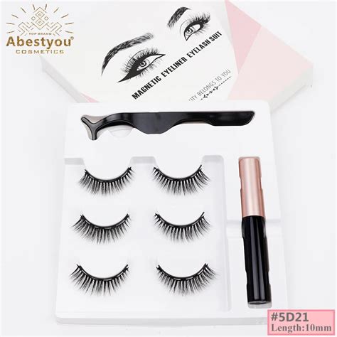 Abestyou Kit De Pesta As Magn Ticas Cortas Y Delineador De Ojos Para