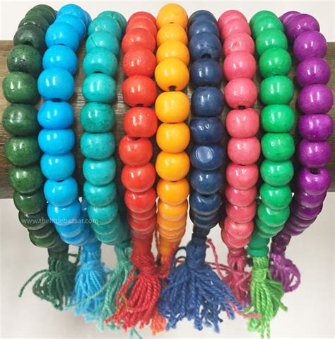 Solid Multi Colored Bead Bracelet Bracelets Multicoloured T Solid Bohemian