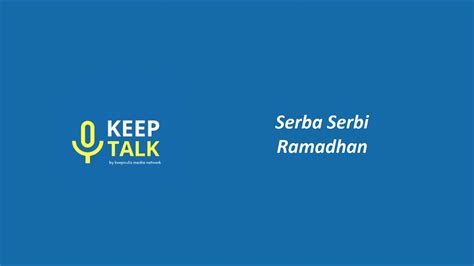 Serba Serbi Ramadhan Reupload 13 April 2019 YouTube