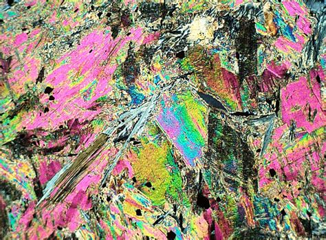 Some Of Metamorphic Minerals Under Microscope Picture