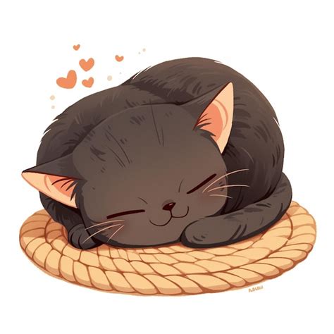 Russian Blue Cat Napping On A Rug Premium Ai Generated Vector