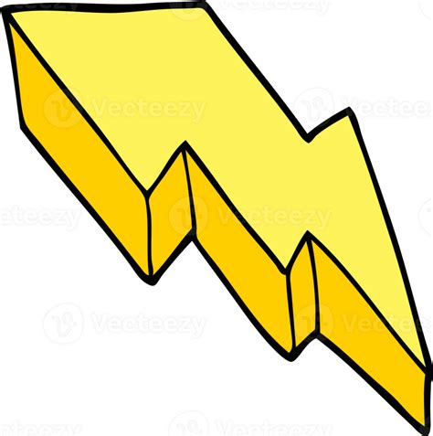 Cartoon Doodle Decorative Lightning Bolt 40071499 Png