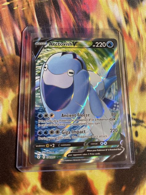 Pok Mon Tcg Arctovish V Evolving Skies Holo Ultra Rare Ebay