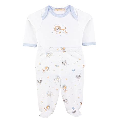 Ripley CONJUNTO LARGO ALGODÓN PIMA NIÑO BABY CLUB CHIC BLANCO