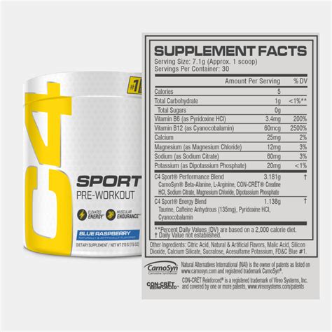 Cellucor C4 Sport® Nsf Certified Pre Workout For Athletes