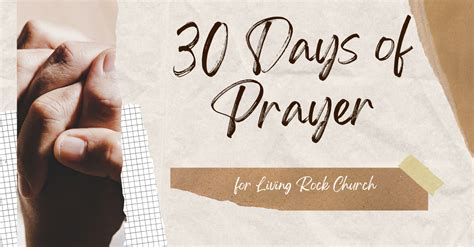 30 Days Of Prayer Living Rock Church