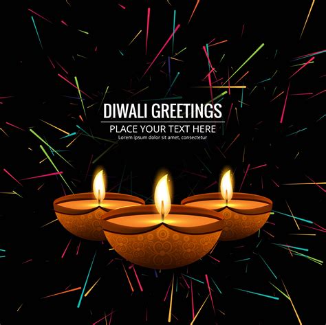 Modern Happy Diwali Decorative Background Vector 250311 Vector Art At