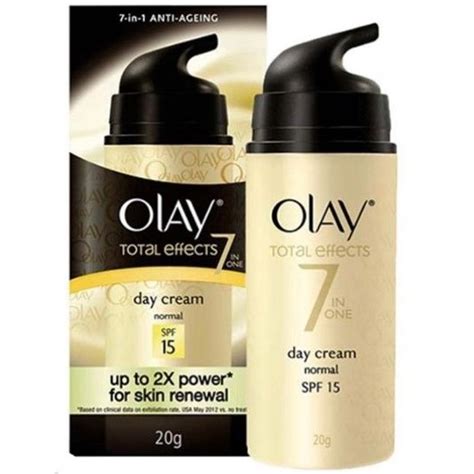 Jual Olay Total Effects 7in One Day Cream Normal Spf 15 12 Gram And 20 Gram Shopee Indonesia