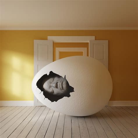 Premium Photo Egg With Man Inside