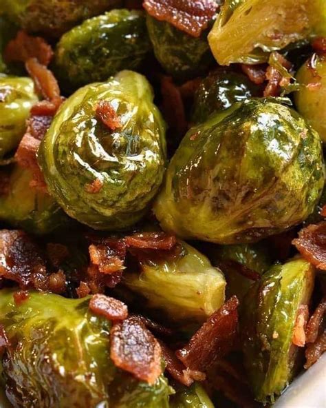 Maple Bacon Roasted Brussels Sprouts Best Recipes