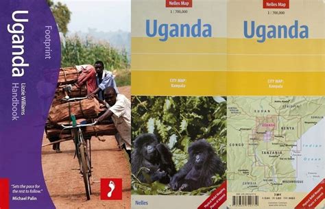 Uganda Afryka Przewodnik Footprint Mapa Oficjalne