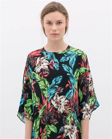 Image 2 Of PRINTED TUNIC From Zara Womens Tunics Print Tunic Women