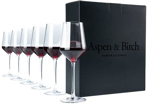 Buy Aspen Birchclassic Wine Glasses Set Of Red Wine Glasses Or