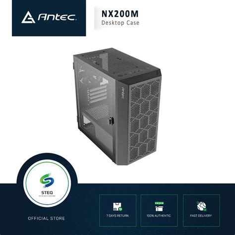 Steq Antec NX200M NX Series Micro ATX Mini Tower Gaming Case Tempered