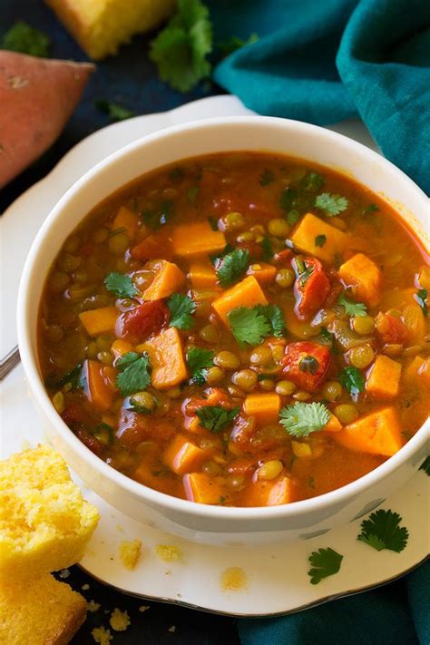 Moroccan Sweet Potato And Lentil Soup Cooking Classy