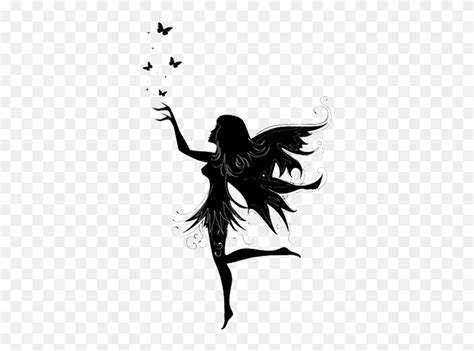 Download Sleeve Tattoo Fairy Design Tinker Bell - Black And White Fairy Clipart (#5757616 ...