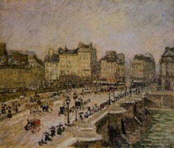 The Pont Neuf Snow 1902 Painting Camille Pissarro Oil Paintings