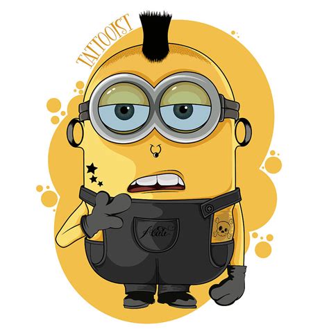 Minion Tattooist Digital Art By Vanesa Abati Pixels