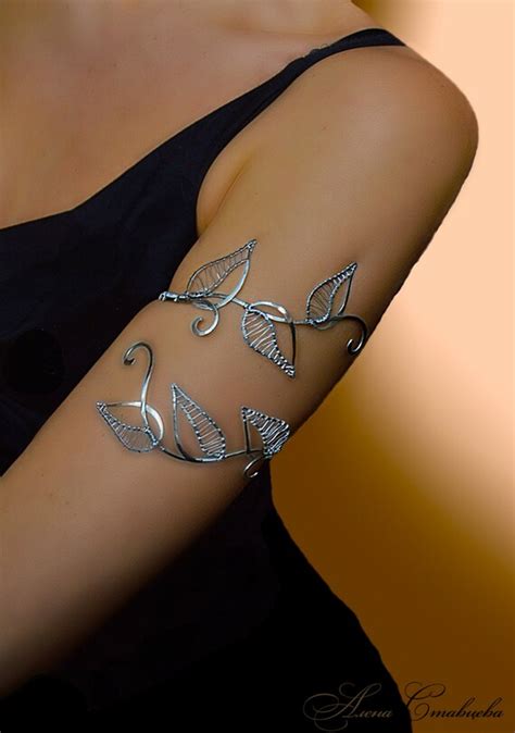 Beauty Guru Upper Arm Wrap Leaf Jewelry Upper Arm Cuff Etsy