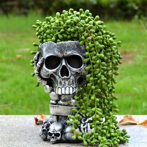 Amazon Skull Planter Skull Flower Pot Skull Vase Tall Planters