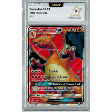 Carte Pokemon Jumbo Grande Dracaufeu Gx Pv Grande Carte Pokemon