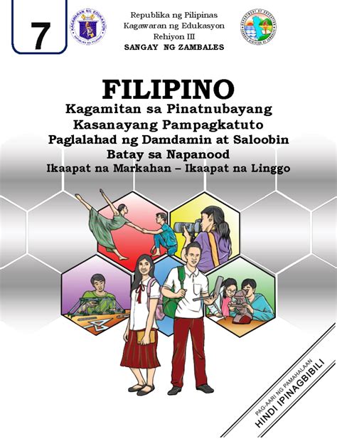 Grade 7 Filipino Republika Ng Pilipinas Kagawaran Ng