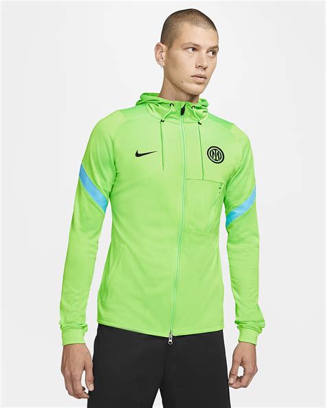 Veste De Surv Tement De Football Capuche Nike Dri Fit Inter Milan