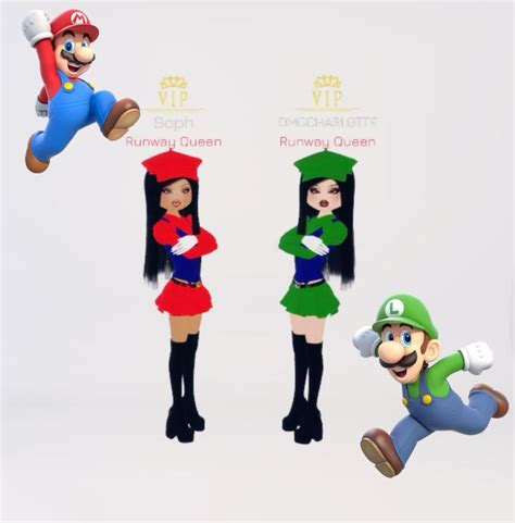 Dti Theme Gaming🕹️ ️ Mario And Luigi 💚 In 2024 Dress To Impress Mario And Luigi Mario