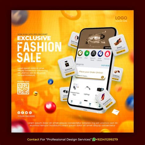 Premium Psd Creative Concept Flash Sale Online Shopping Promotion On