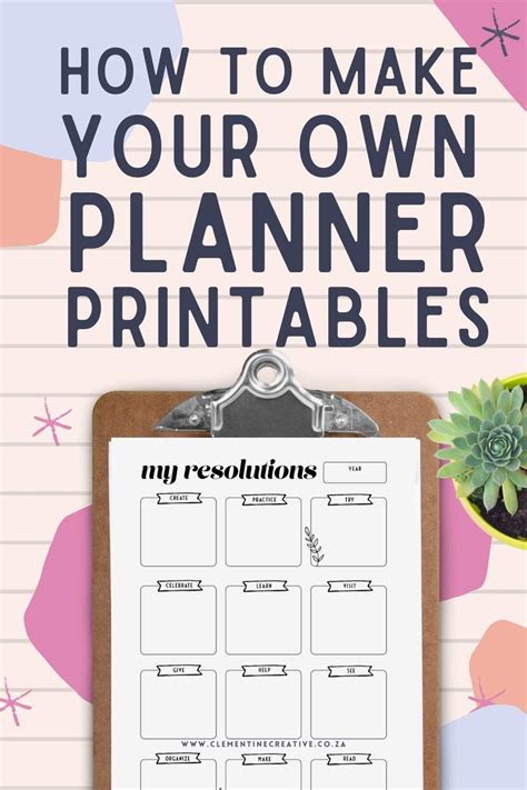 How To Design Your Own Amazing Planner Pages Clementine Creative