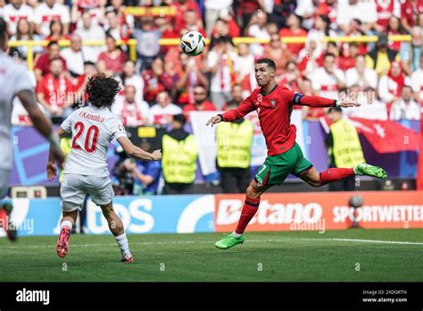 Dortmund 22 Giugno 2024 Cristiano Ronaldo Portoghese Ha Sparato